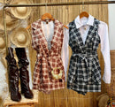 Conjunto colete +short saia