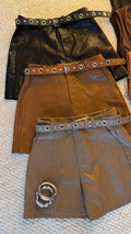 Short em napa c/cinto