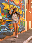 Blusa paetê