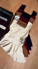 Blusa Perplum canelada