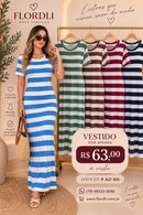 Vestido Listra C/ Manga