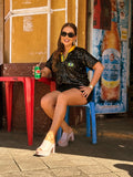 Blusa paetê