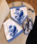 Conjunto Arara lenço