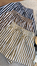 Short linho listras