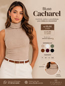 Blusa cacharrel gola alta