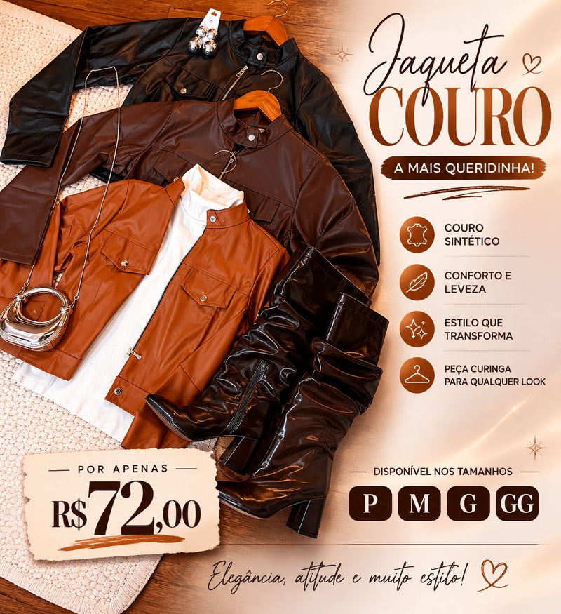 Jaqueta de couro