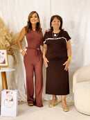Vestido mãe,em malha