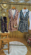 Conjunto colete +short saia