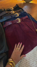 Short saia em cotelê