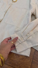 Camisa Femenina em linho